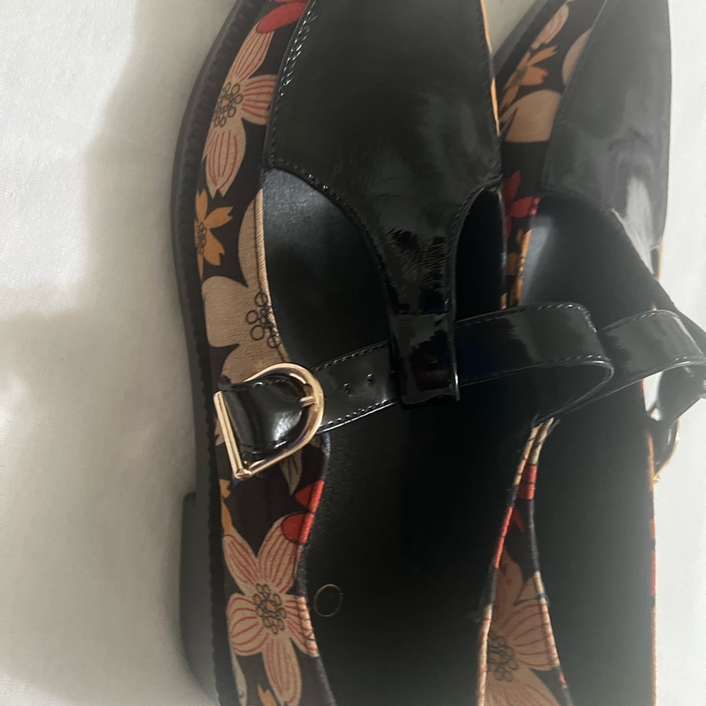 Black Floral Women's Shoes